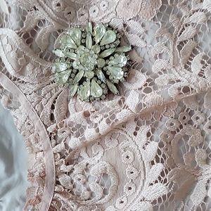 Crystal vintage brooch